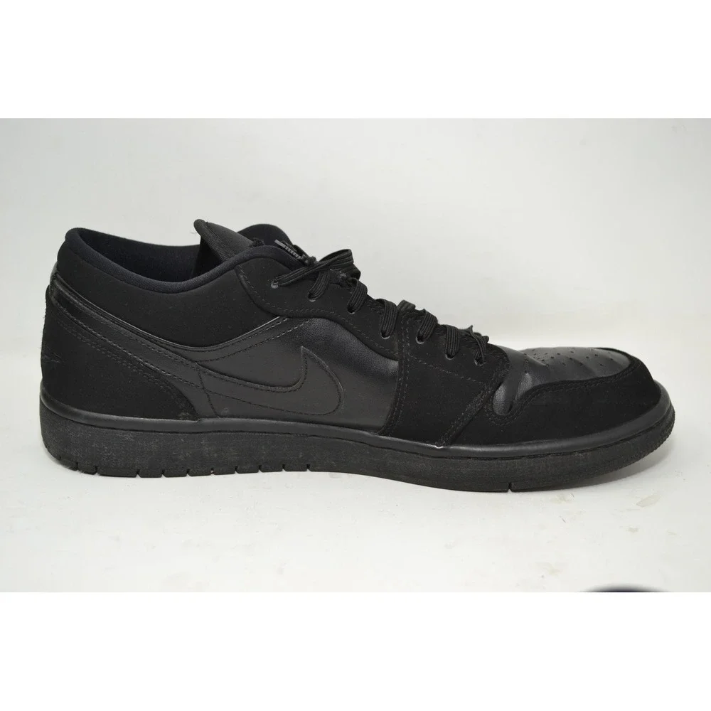 Air Jordan 1 Low Shoes Mens Size 10 Black Triple Black 553558-025 Nike‎ Sneakers